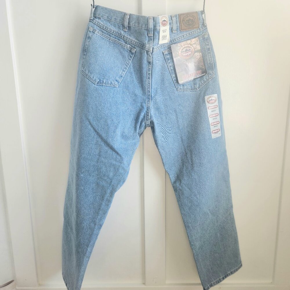 Western 90s Stonewash Wrangler Relaxed Jeans Rugged Work 36x29 grandpa